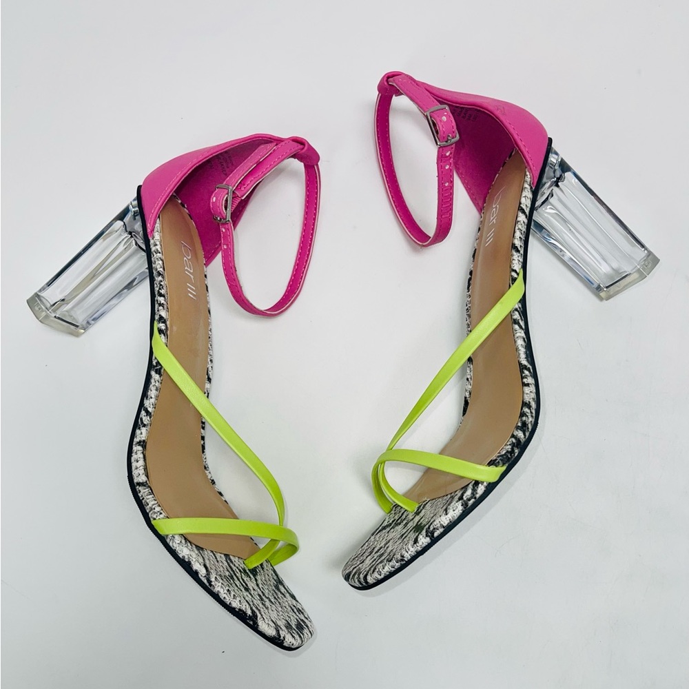 Bar III High Heel Ankle Strap Party Sandals